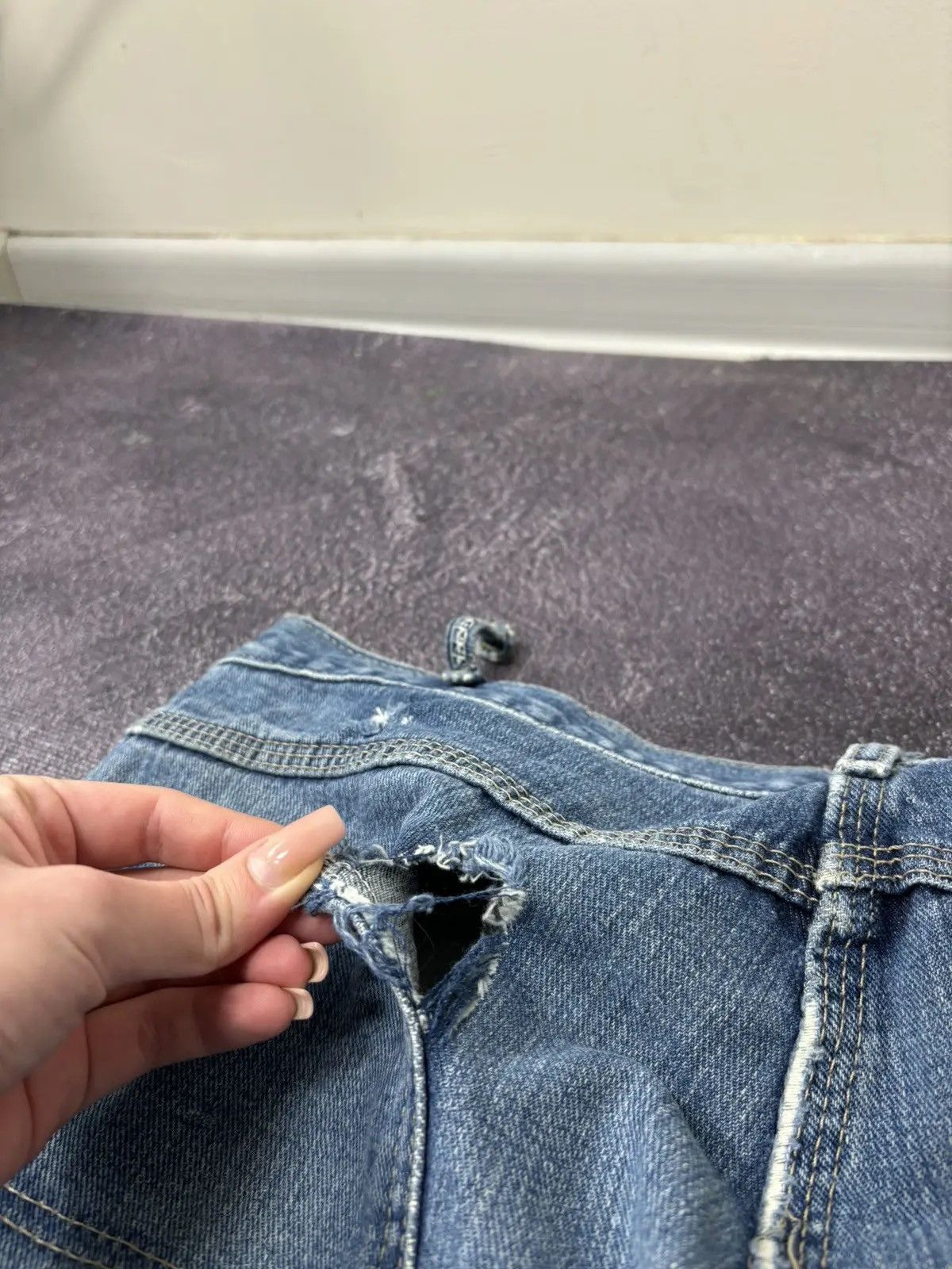 Dickies × Vintage Vintage Dickies Y2K Blue Denim Hype Baggy Jeans Size US 36 / EU 52 - 5 Thumbnail