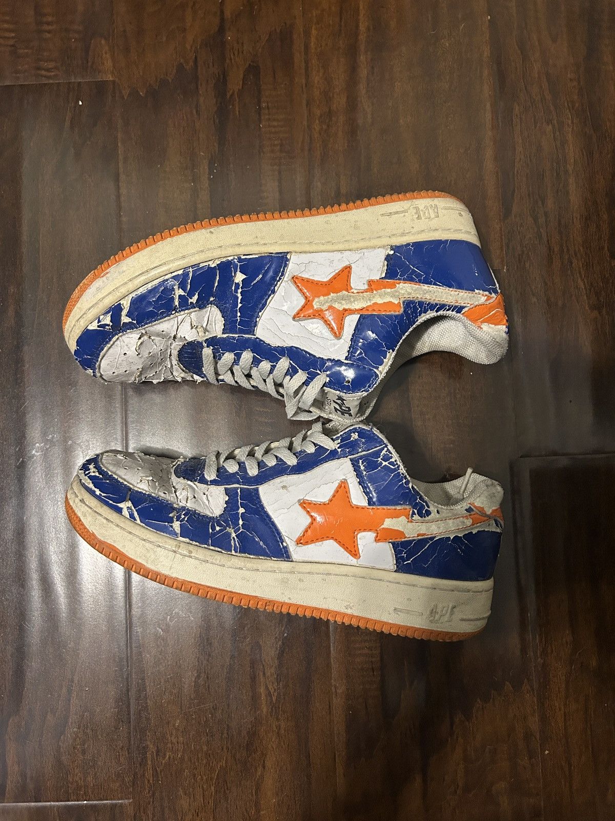 Bape ORANGE AND BLUE BEATER BAPES Size US 8.5 / EU 41-42 - 1 Thumbnail