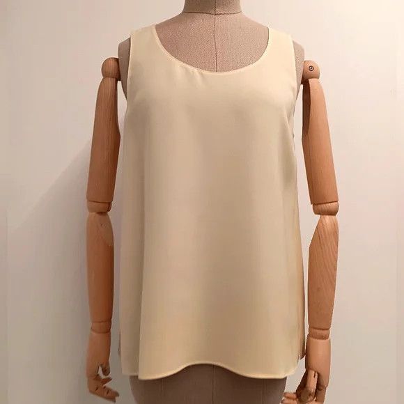 Lafayette 148 Lafayette148 Finley Yellow Yarrow Silk Blouse - XS Size XS / US 0-2 / IT 36-38 - 1 Thumbnail