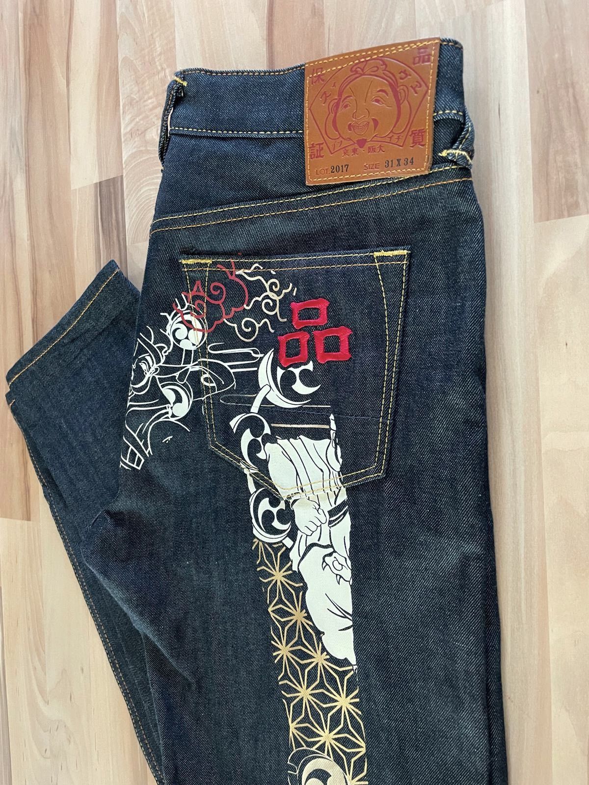 Evisu Evisu 2017 Raijin-Fujin Daicock Jeans Size US 31 - 12 Thumbnail