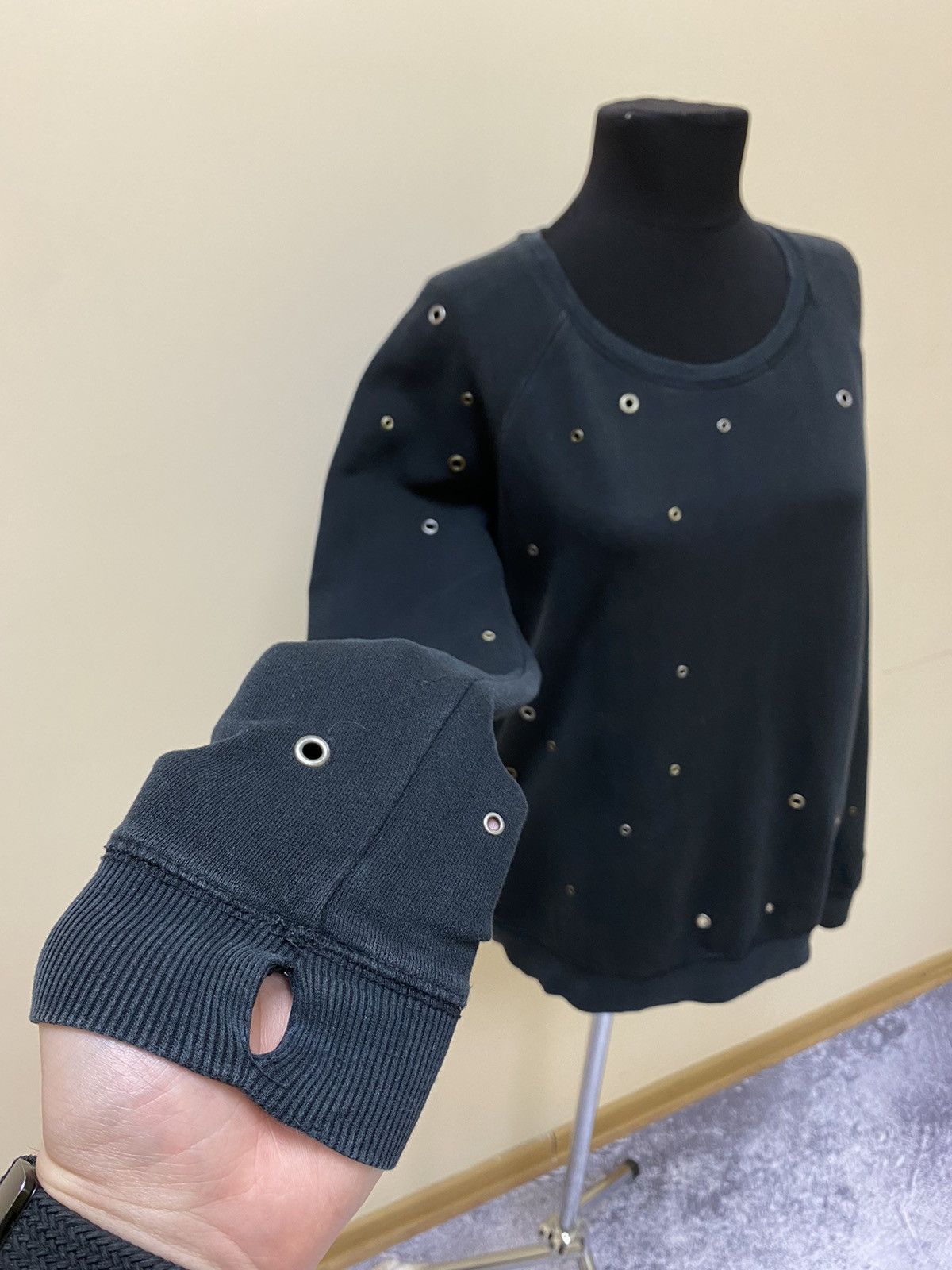 Zadig & Voltaire Zadig Voltaire Womens Black Designer Long Sleeve Sweatshirt Size M / US 6-8 / IT 42-44 - 5 Thumbnail