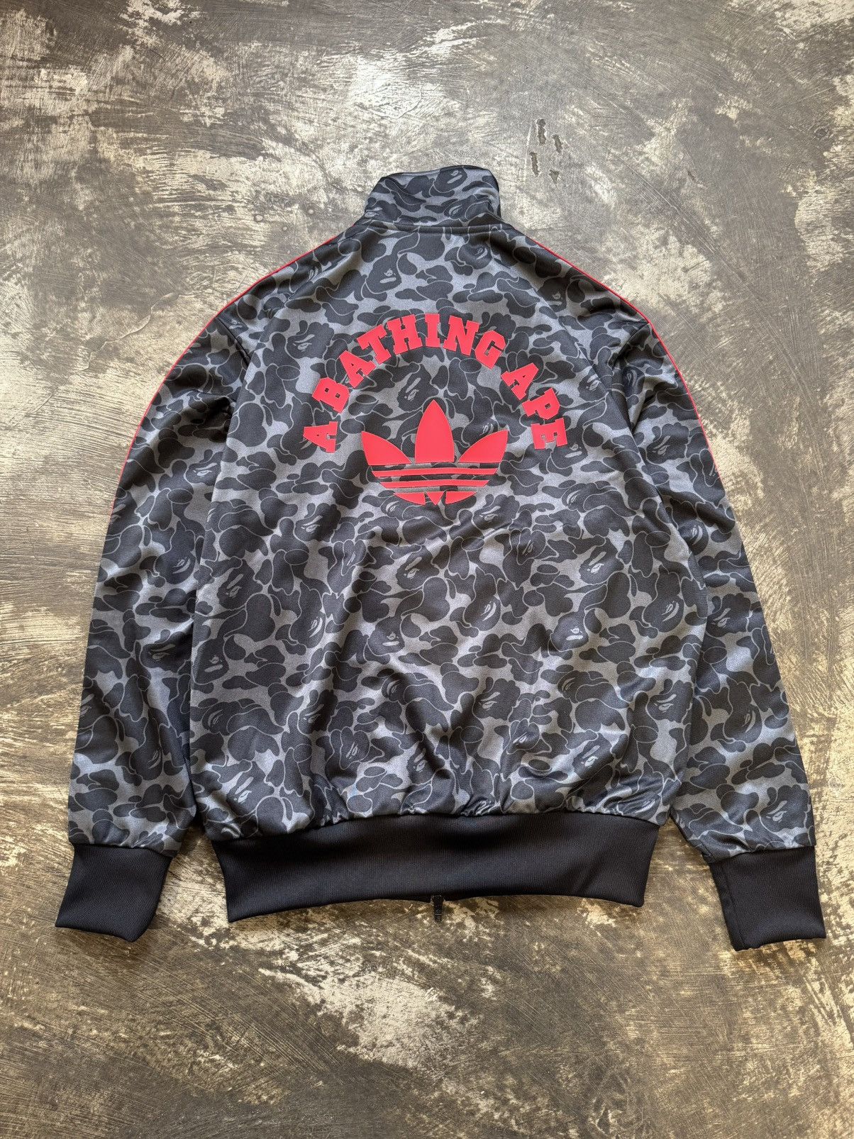 Adidas × Bape ADIDAS X BAPE TRACKTOP CAMO JACKET Size US S / EU 44-46 / 1 - 8 Thumbnail