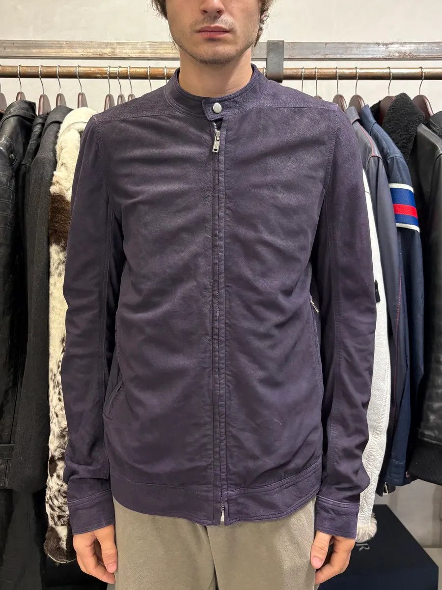 Rick Owens Rick Owens Purple Suede Leather Jacket Size US M / EU 48-50 / 2 - 2 Thumbnail