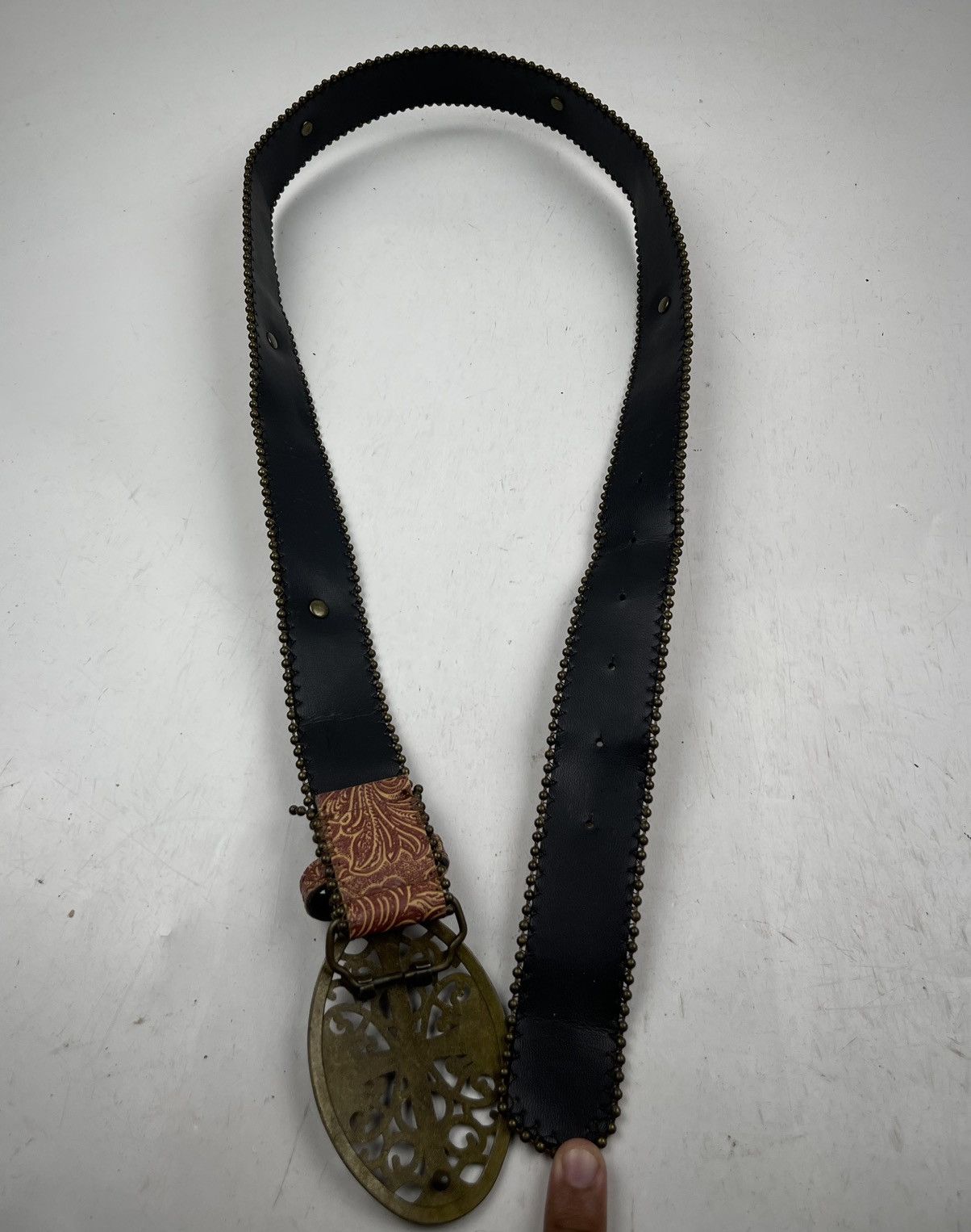 Seditionaries nice designs studded pvc belt tc48 Size 36 - 7 Thumbnail