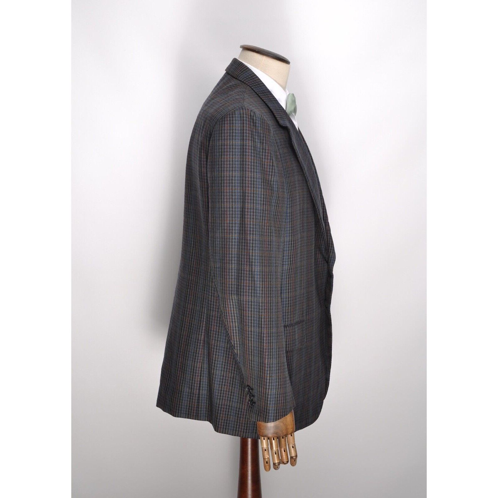 Brioni Men's BRIONI Wool PLAID Sport Blazer Jacket Size EU 56 UK 46 Size 46R - 4 Thumbnail