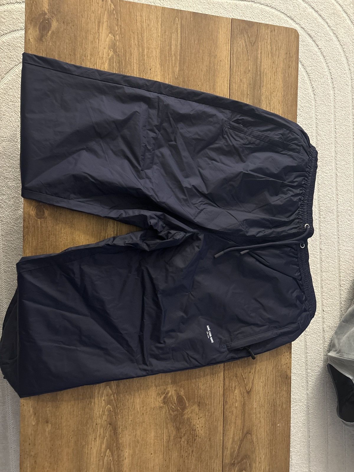 Aime Leon Dore micro logo navy track pants uniform