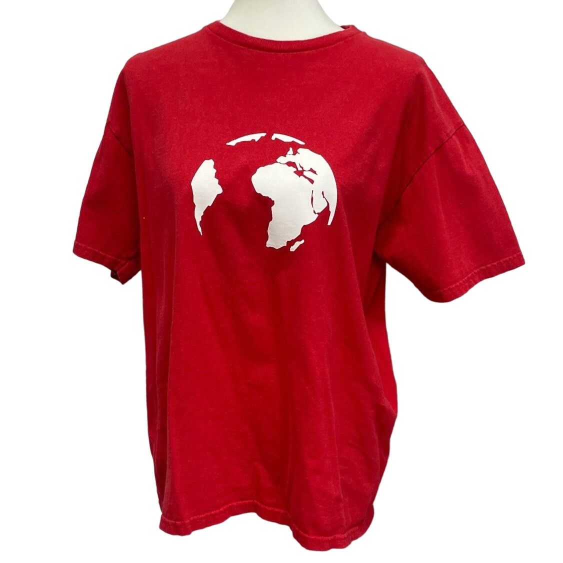 Champs Sport Hand Printed Mens Medium Planet Earth Short Sleeve Tee Shirt Size US M / EU 48-50 / 2 - 1 Thumbnail