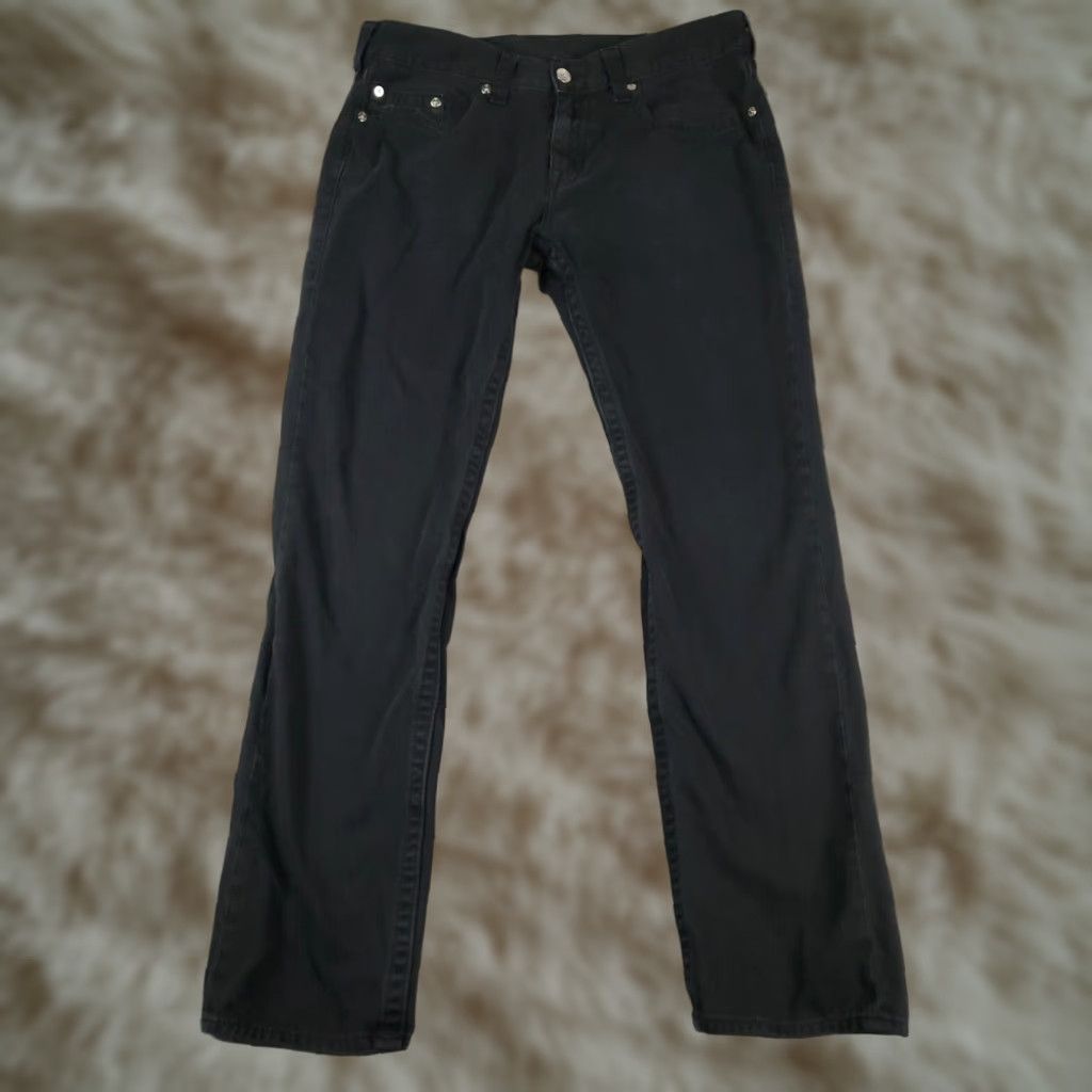 True Religion True Religion Mens Black Skinny Fit 38x32 Jeans Cotton Denim Pants 5-Pocket Size US 38 / EU 54 - 1 Thumbnail