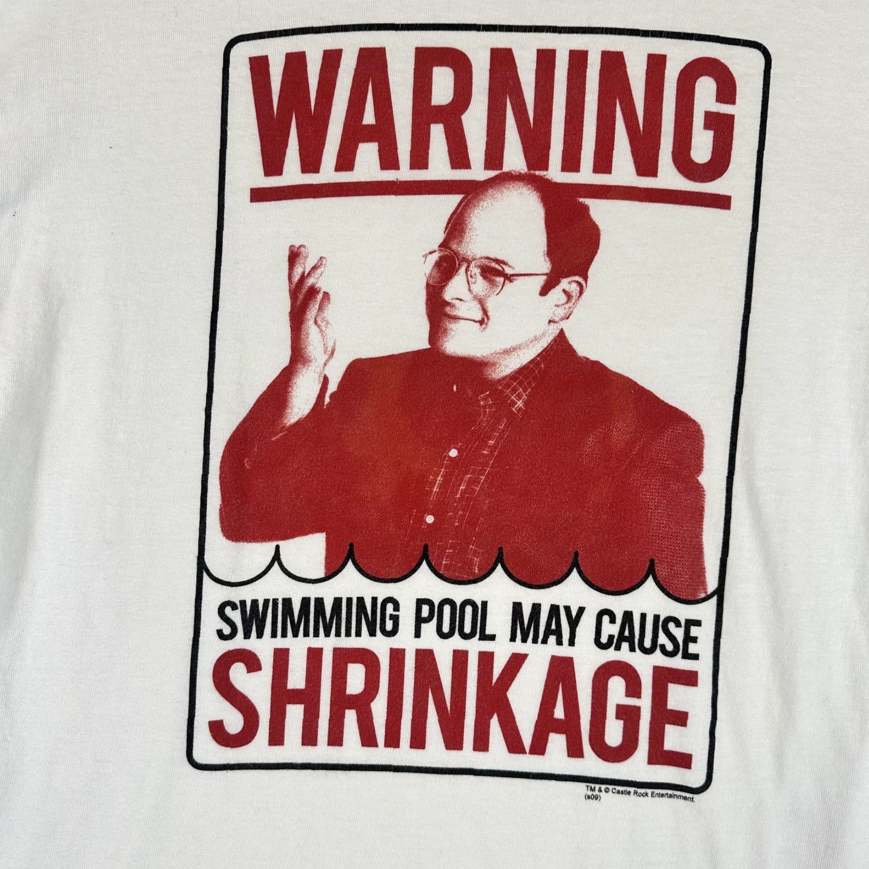 George VINTAGE Seinfeld Shirt Mens M George Costanza Shrinkage Comedy Tee 90s Shirt Mens M White Cotton Graphic Print 90s Seinfeld Mens Shirt Size US M / EU 48-50 / 2 - 3 Thumbnail