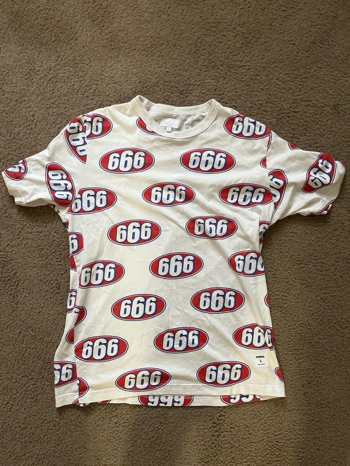 Supreme Supreme 666 Tee Grailed