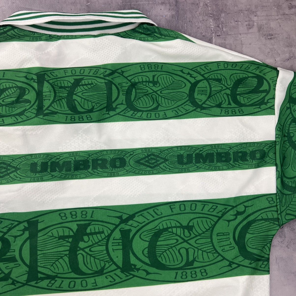 Nike Rare! Celtic 1995/97 Umbro Soccer Jersey Shirt Vintage Size US L / EU 52-54 / 3 - 17 Thumbnail