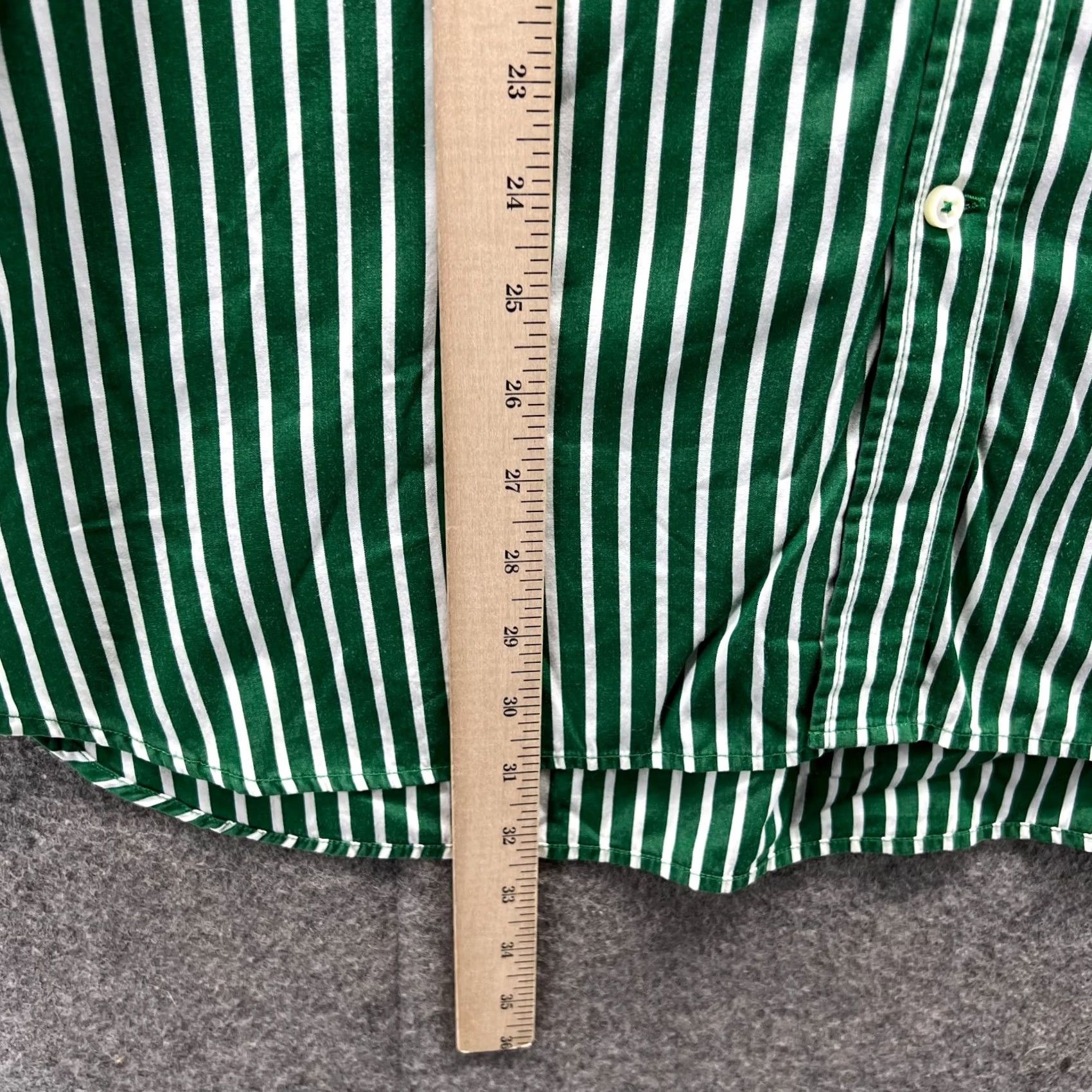 Tommy Hilfiger Tommy Hilfiger Shirt Mens XL Green Button-Down Striped Preppy Vintage Style Shirt Size US XL / EU 56 / 4 - 5 Thumbnail