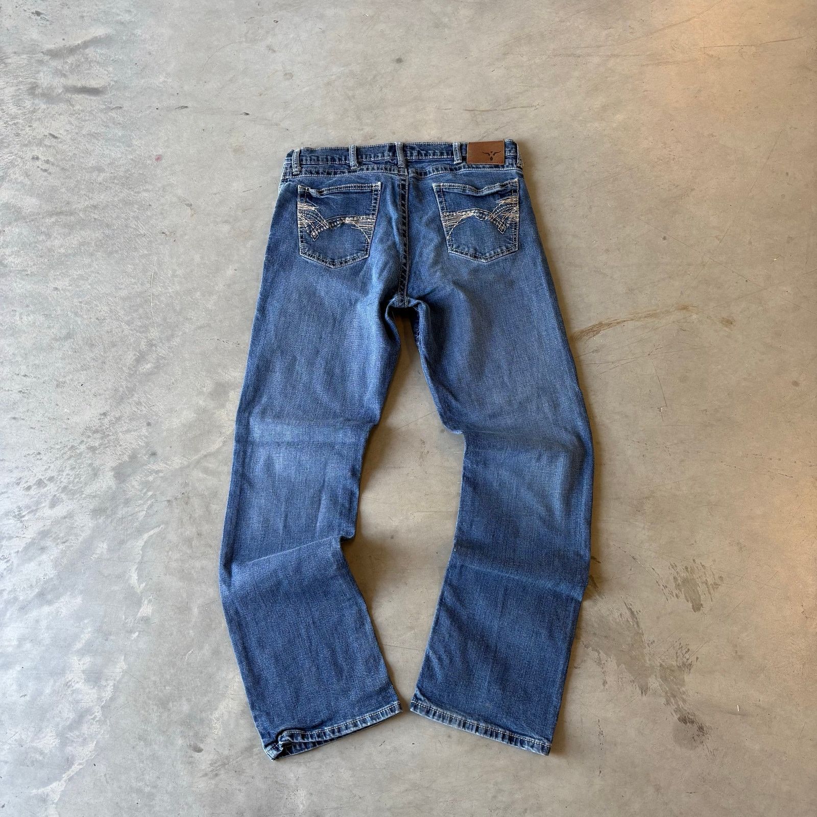 Vintage vintage y2k faded washed bootcut jeans Size US 34 / EU 50 - 2 Thumbnail