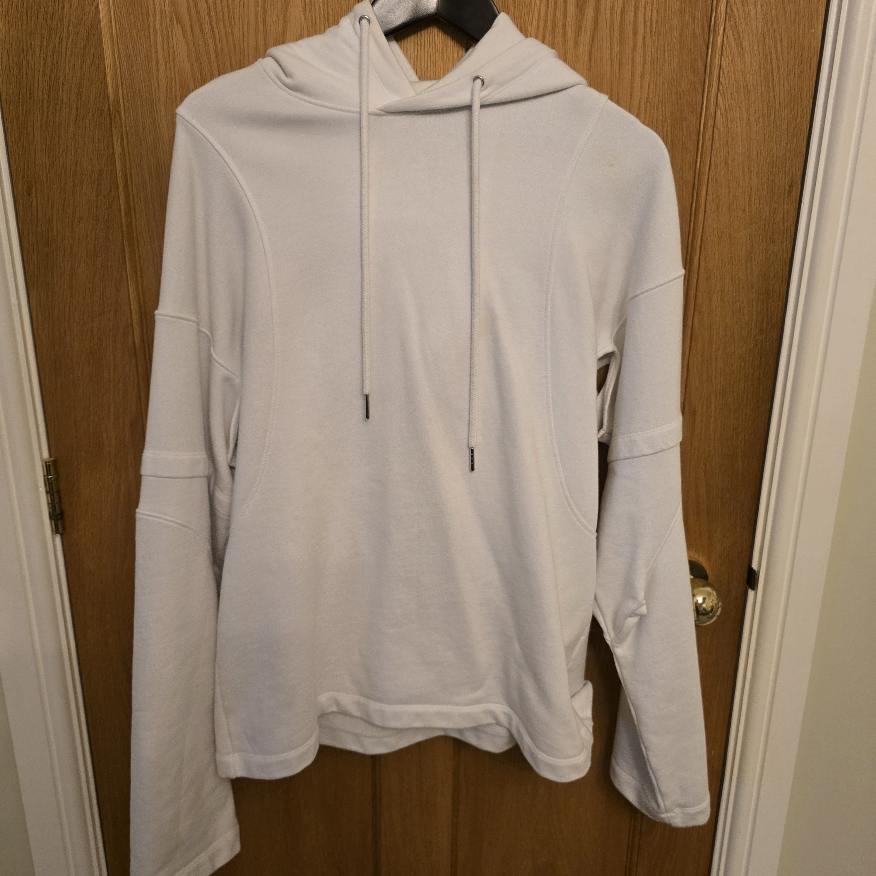 Helmut Lang Helmut Lang Men's White Hoodie Size US M / EU 48-50 / 2 - 1 Thumbnail