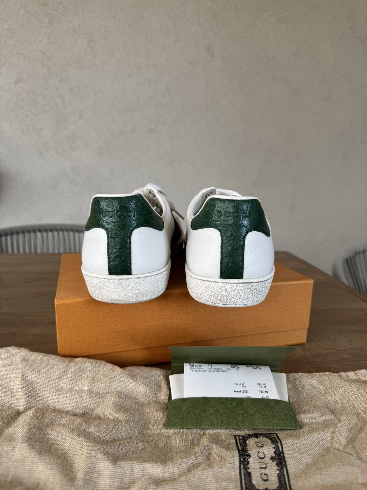 Gucci Mens Gucci shoes Ace GG Size US 10 / EU 43 - 2 Thumbnail