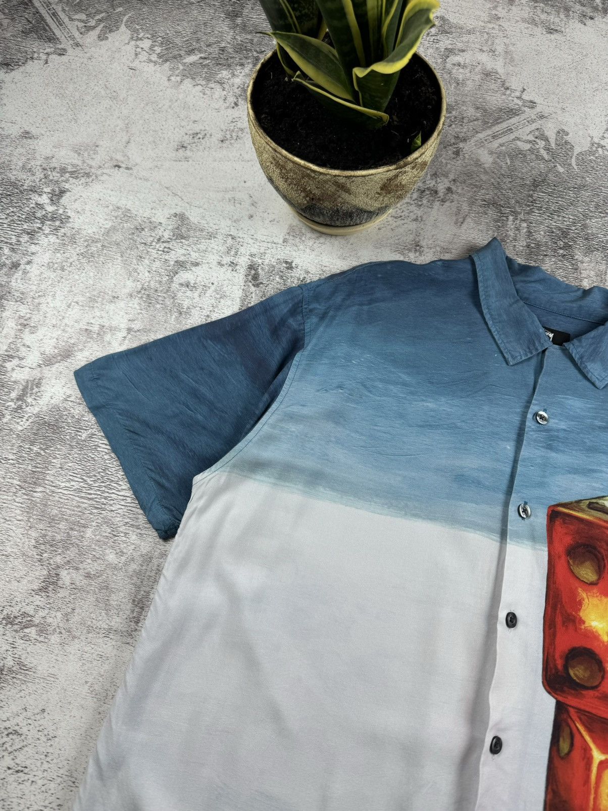 Stussy Vintage Stussy Japanese Dice Painting Rayon 8 Ball Shirt Size US M / EU 48-50 / 2 - 7 Thumbnail