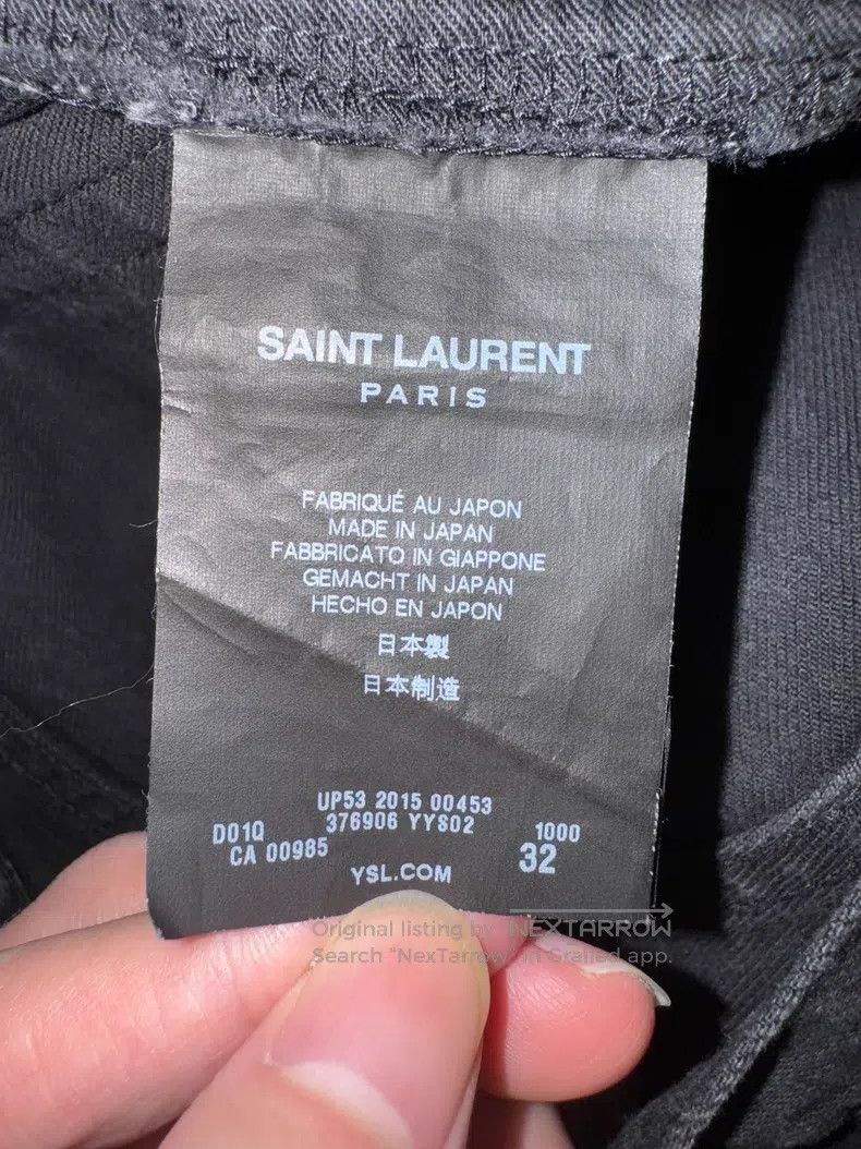 Saint Laurent Paris Saint Laurent Paris Stretch Tight Basic Denim Jeans Size US 32 / EU 48 - 7 Thumbnail