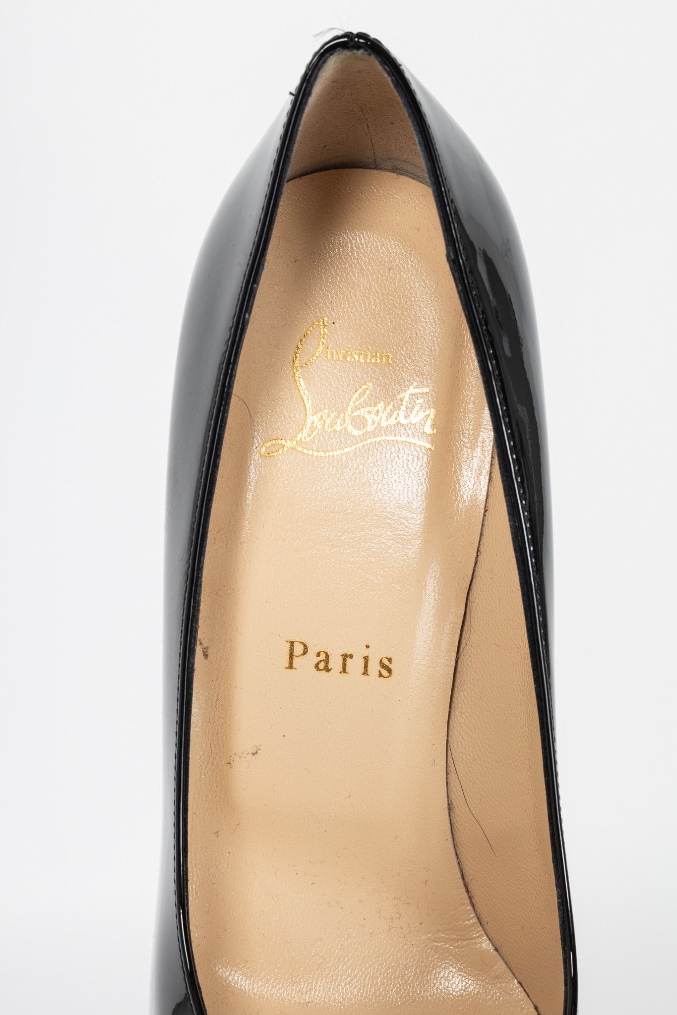 Christian Louboutin Christian Louboutin New Simple 120 Patent Calf Leather Pumps Size US 7 / IT 37 - 8 Thumbnail