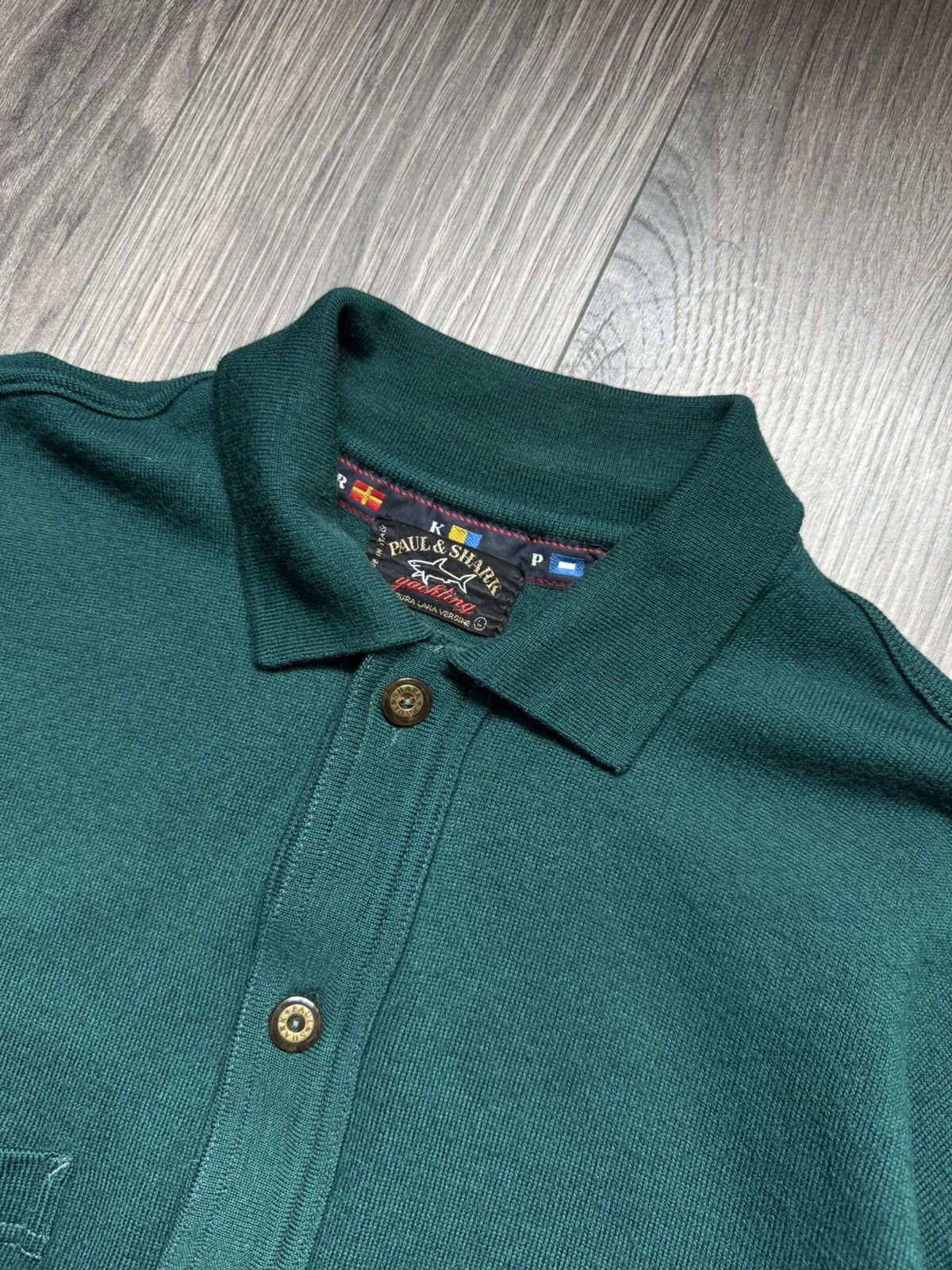Paul & Shark Vintage Paul & Shark Wool Mint Green Sweater L Size US L / EU 52-54 / 3 - 5 Thumbnail