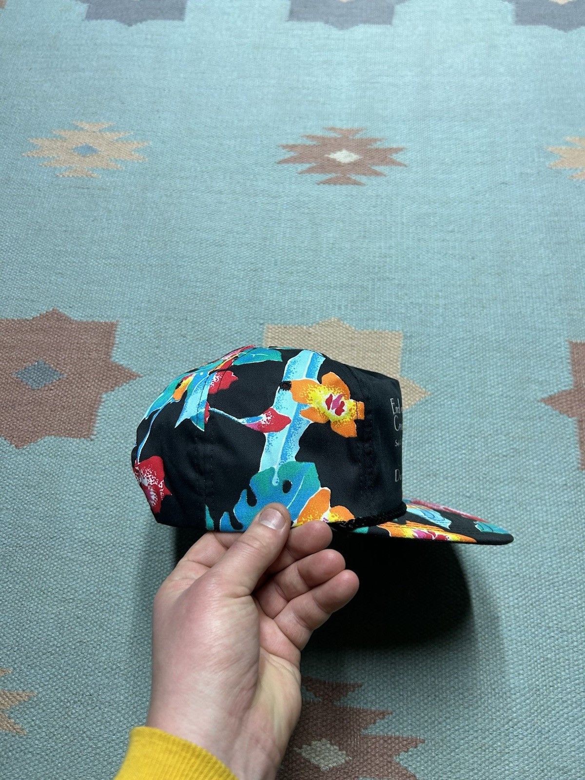 Vintage Vtg hat summer cruising classic car Michigan floral Hawaiian Size ONE SIZE - 8 Thumbnail