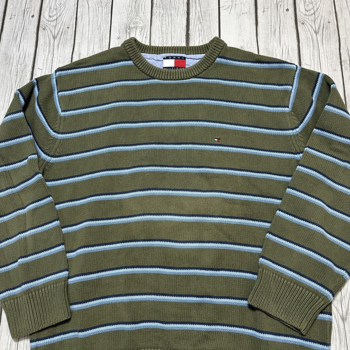 Tommy Hilfiger × Vintage Vintage Tommy Hilfiger sweater Size US XL / EU 56 / 4 - 3 Thumbnail
