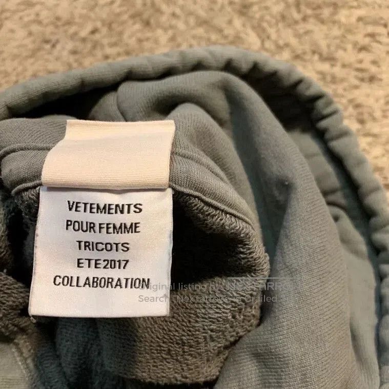 Vetements Vetements Gray Distressed Hoodie S. Size US S / EU 44-46 / 1 - 5 Thumbnail