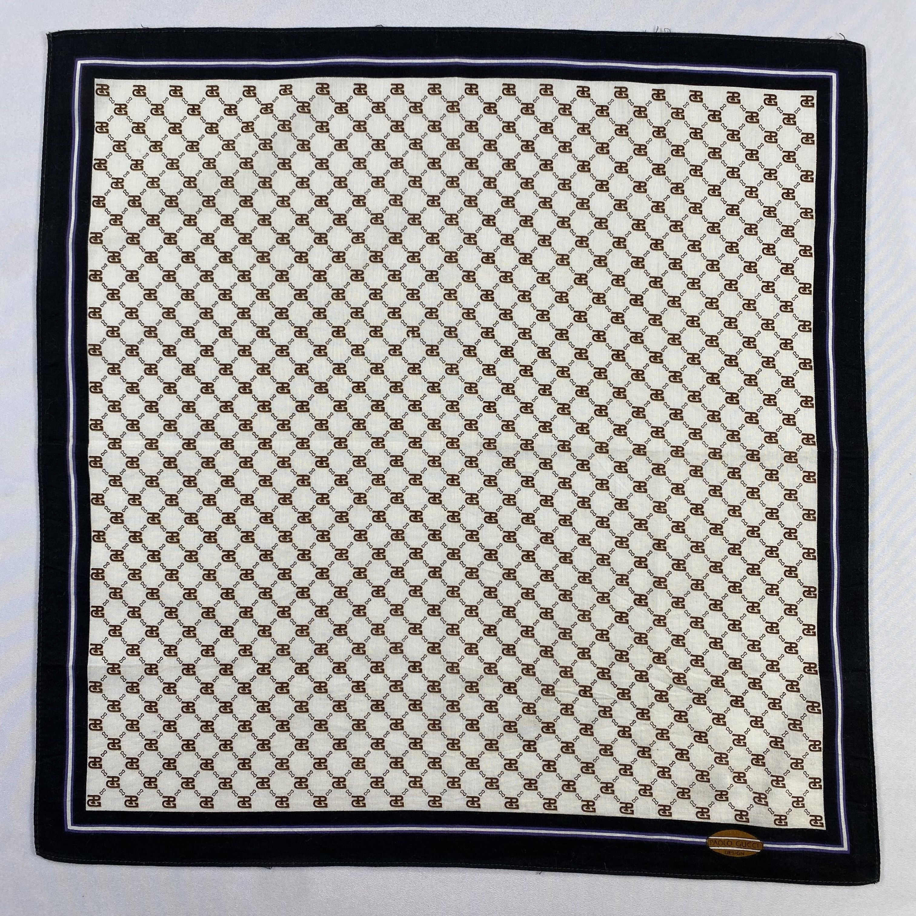 Paolo Gucci × Vintage Paolo Gucci Neckerchief / Bandana / Handkerchief-P654 Size ONE SIZE - 1 Thumbnail