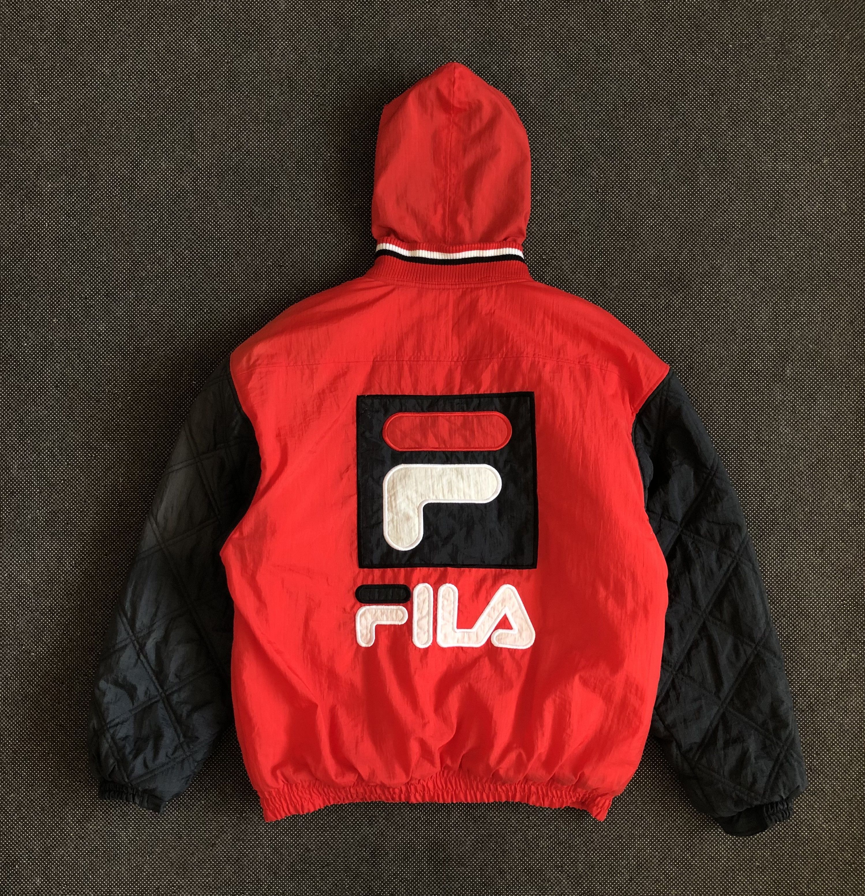 Fila × Vintage RARE🔥VINTAGE 90’S FILA PUFFER FILLED HOODED JACKET Size US M / EU 48-50 / 2 - 1 Thumbnail