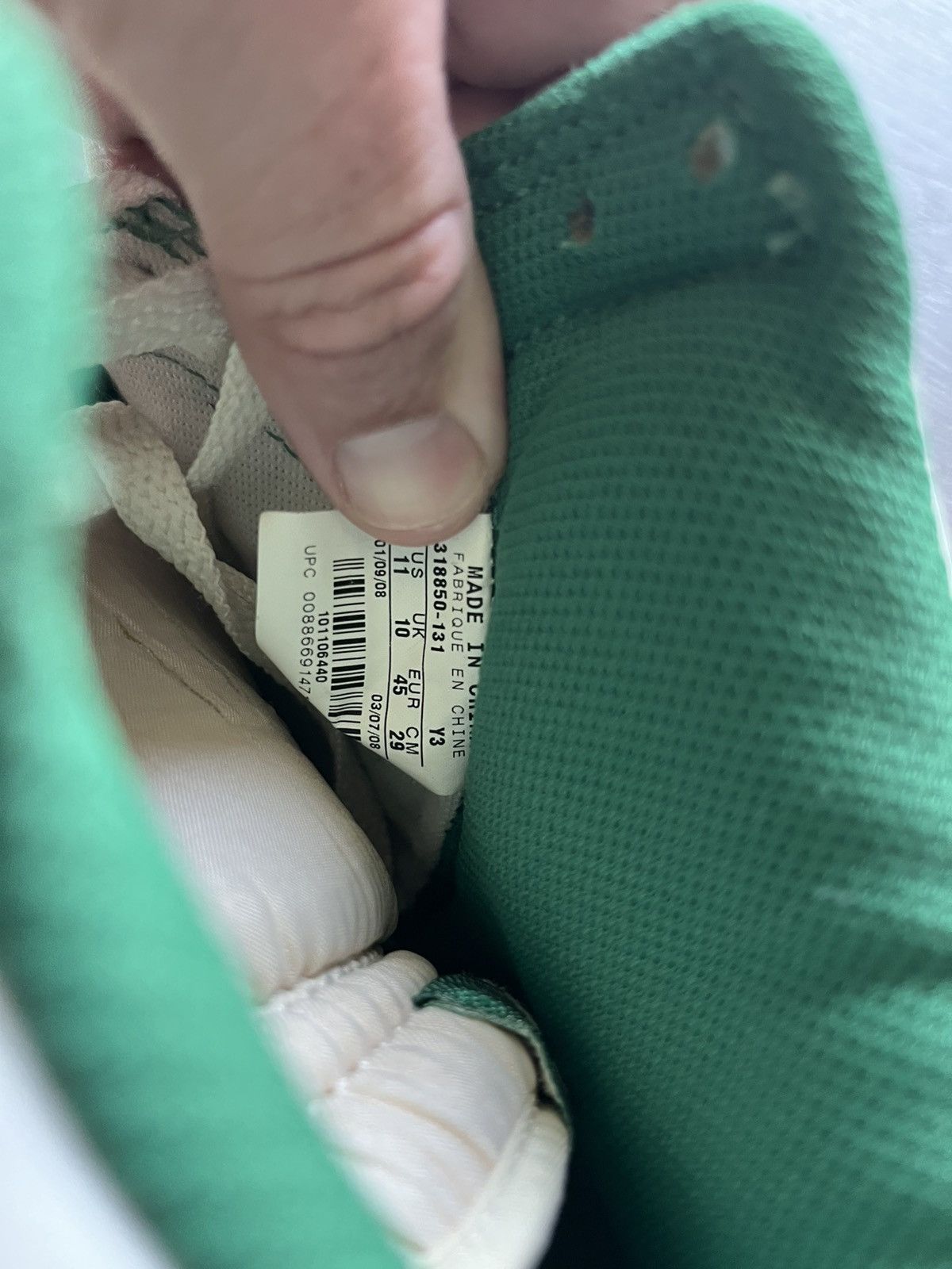 Nike Dunk High Vntg Sail | Pine Green-Natural 2008 Size US 11 / EU 44 - 3 Thumbnail