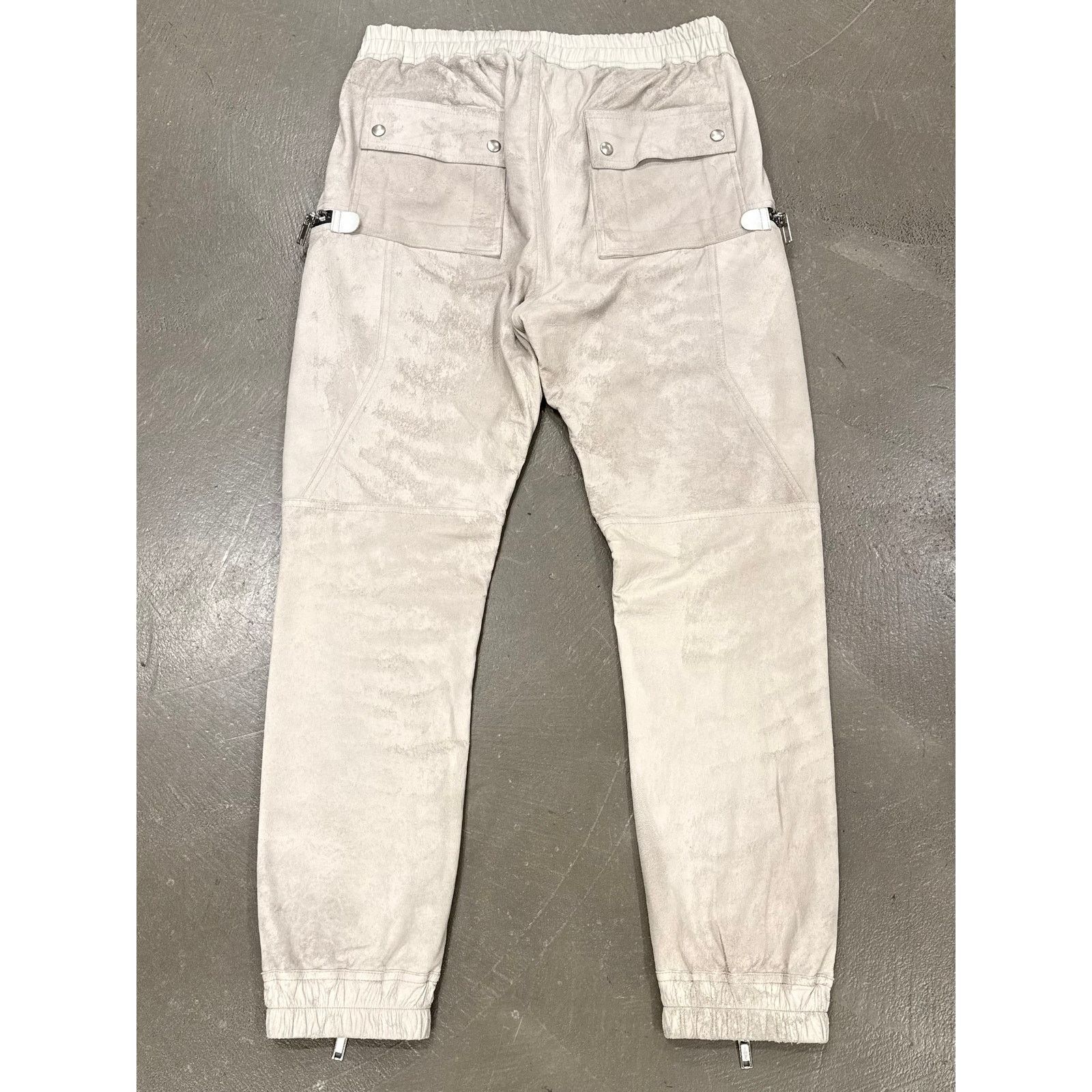2021 Rick Owens “Phlegeton” distressed leather Bauhaus Pants