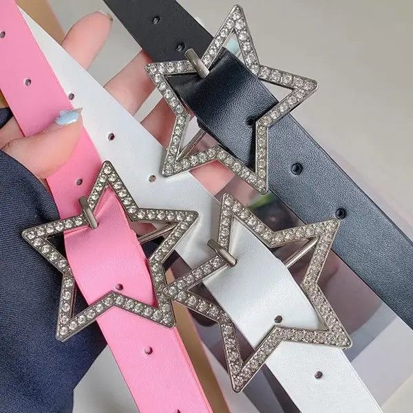 VIBE 105cm Star Buckle Belt Size ONE SIZE - 1 Thumbnail