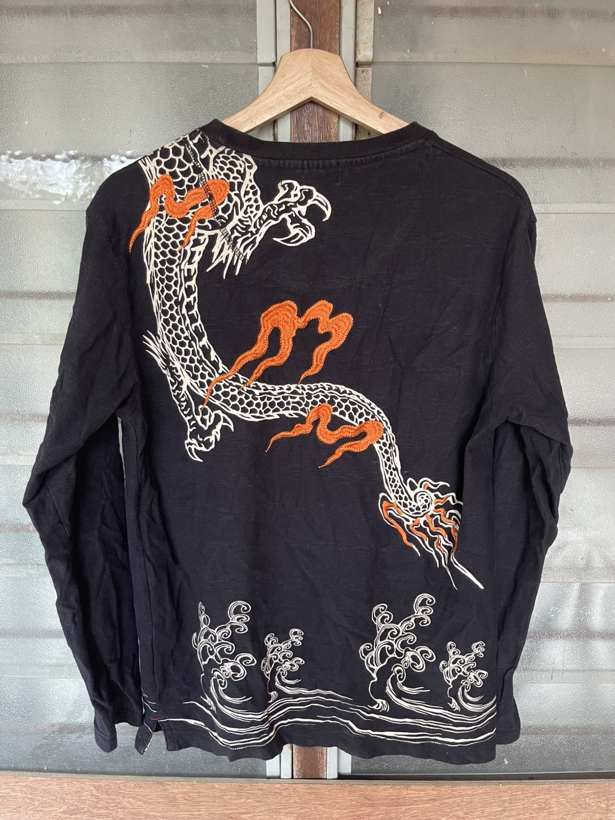 Bullet Noise Vintage Bullet Noise Oriental Dragon Embroidery Design Tee Size US L / EU 52-54 / 3 - 8 Thumbnail