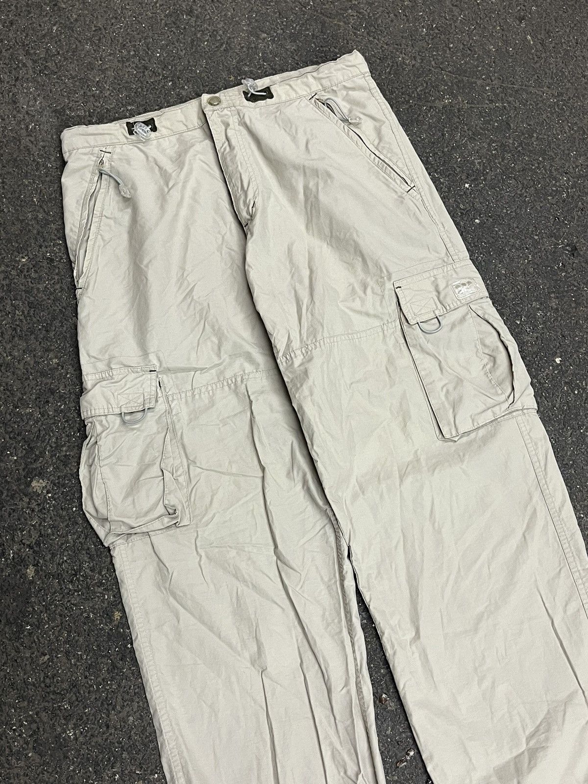 Vintage Cargo lightweight track pants baggy fit streetwear hype rare Size US 34 / EU 50 - 2 Thumbnail