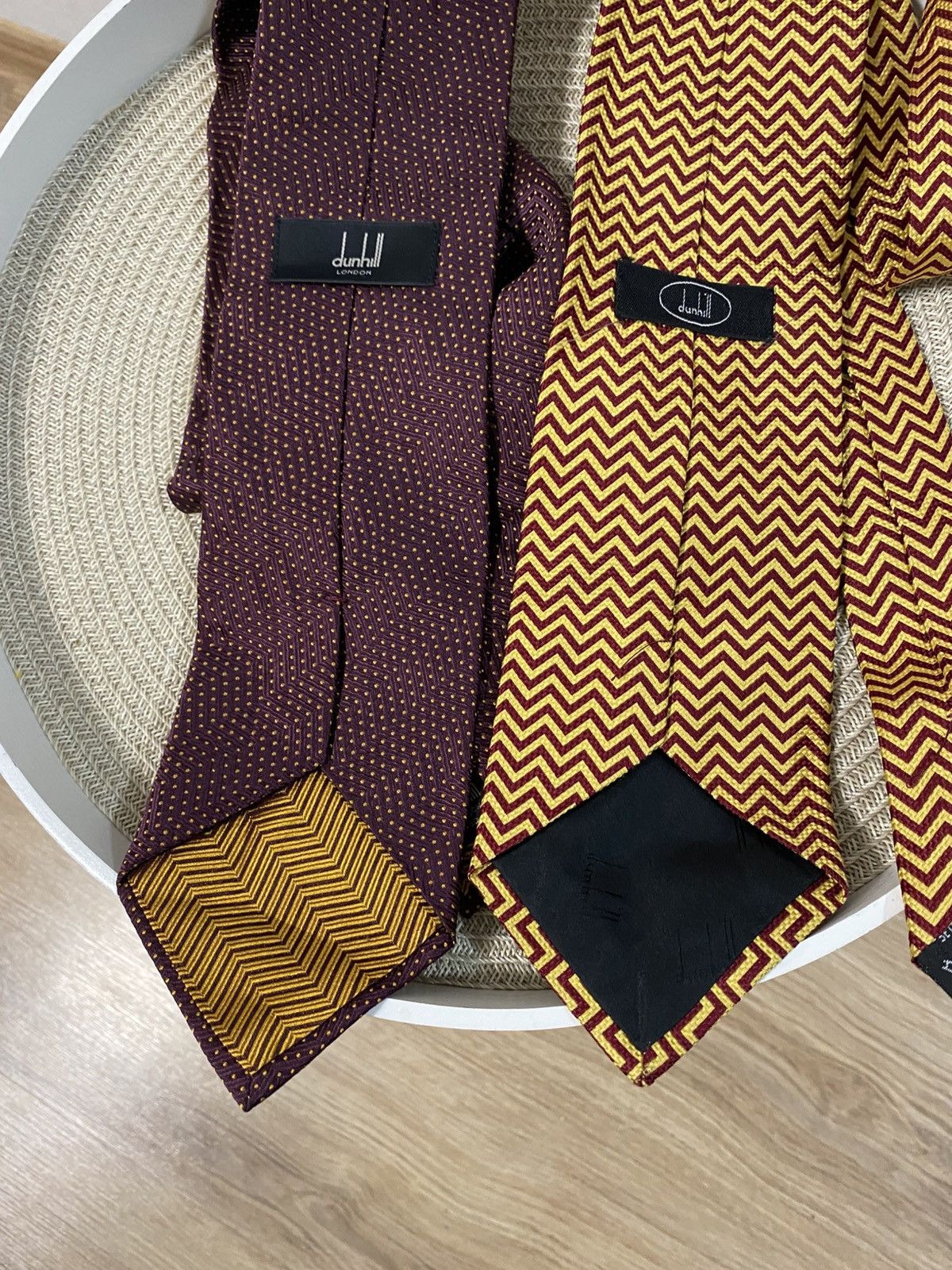 Alfred Dunhill Dunhill London Silk Tie x 2 in the post Size ONE SIZE - 2 Thumbnail