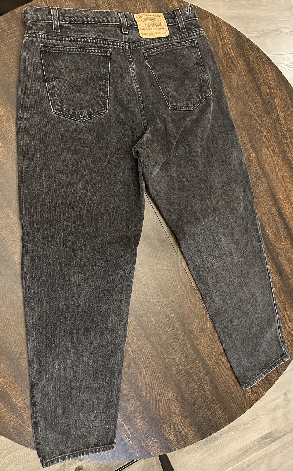 Levi's Levi's 550 Relaxed Fit Jeans Tapered Mens 34x30 Orange Tab Size US 34 / EU 50 - 2 Thumbnail