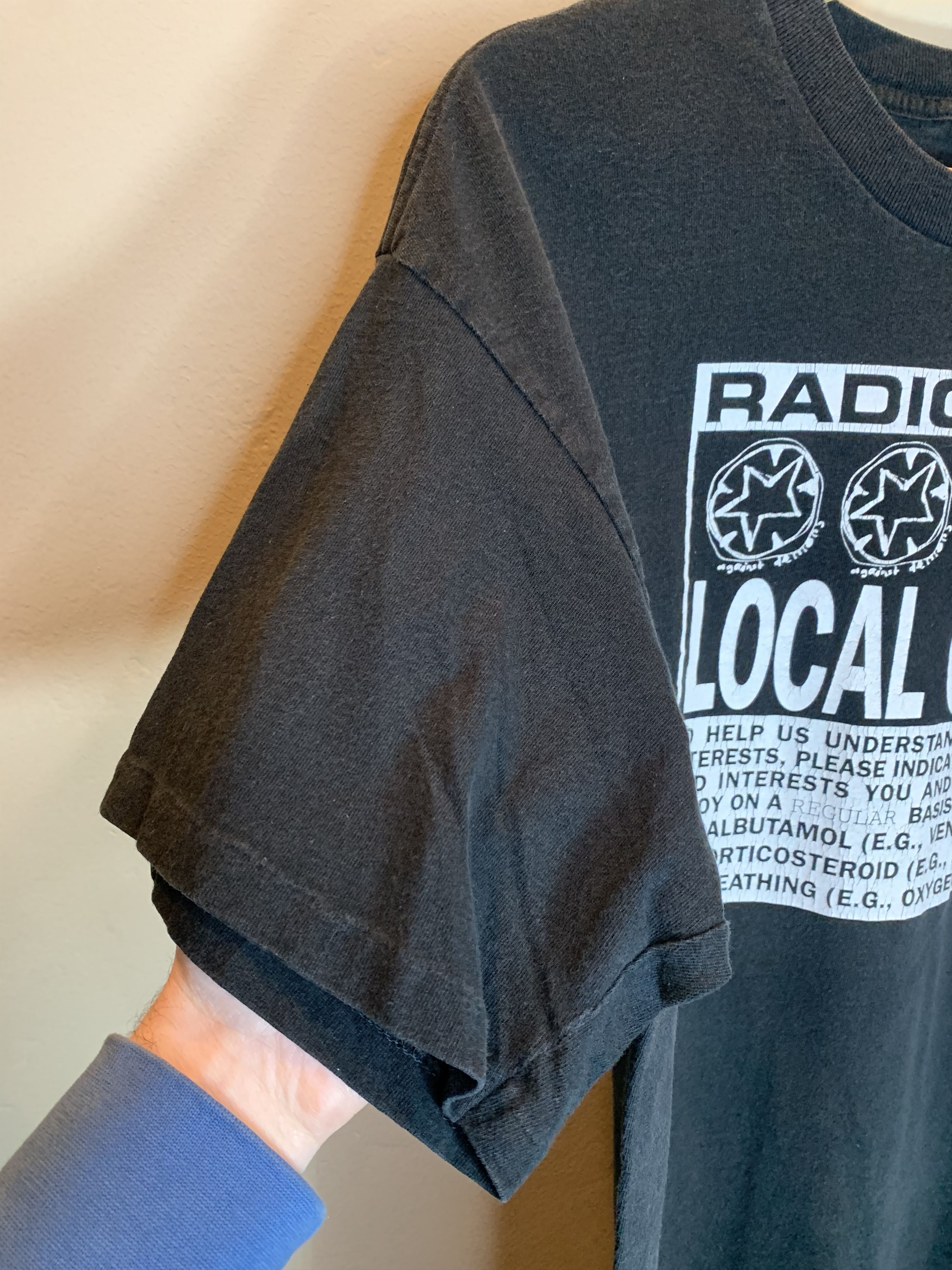 Band Tees *RARE* Vintage 90’s Radiohead Local Crew Single Stitch Shirt Size US L / EU 52-54 / 3 - 3 Thumbnail