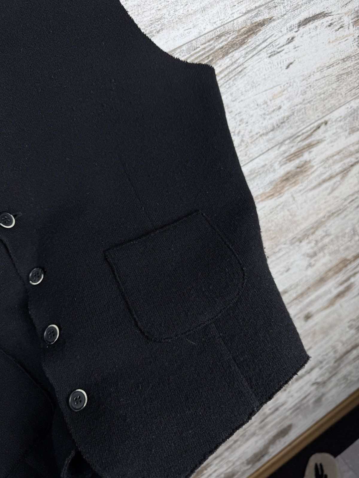 Barena × Vintage Mens Vintage Barena Vest luxury black wool Lana jacket Size US XL / EU 56 / 4 - 4 Thumbnail