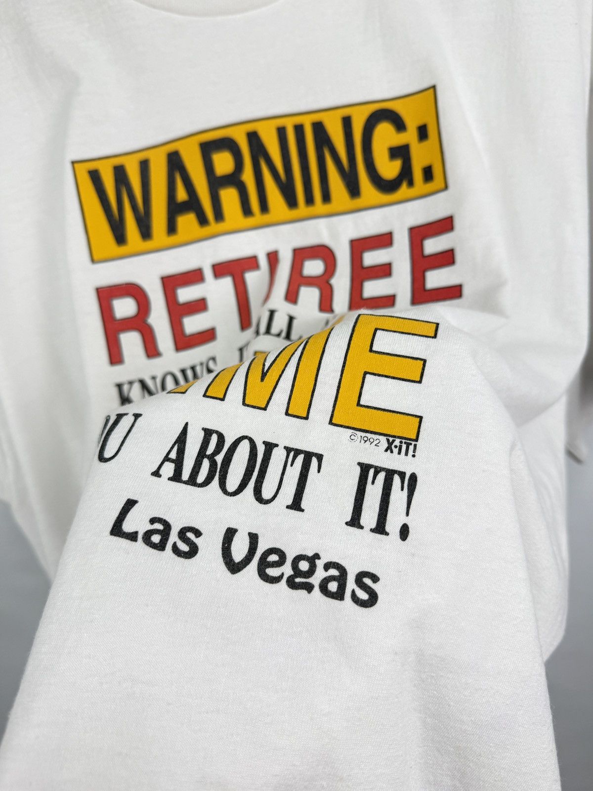 Hanes 🇺🇸 Vintage 1992 Warning Retiree Know It All And Has Plenty Te Size US XL / EU 56 / 4 - 5 Thumbnail
