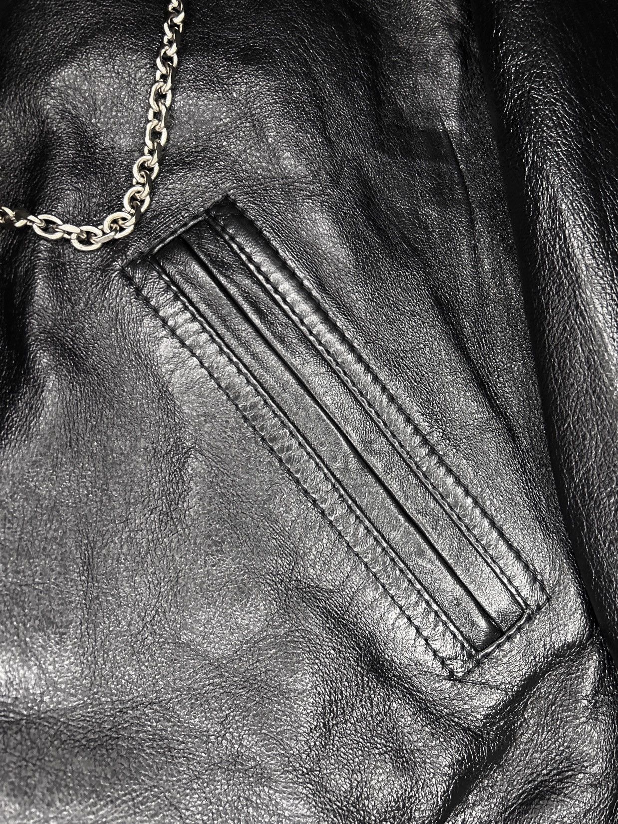 Celine F/W 21 Chained Leather Bomber Size US L / EU 52-54 / 3 - 16 Thumbnail