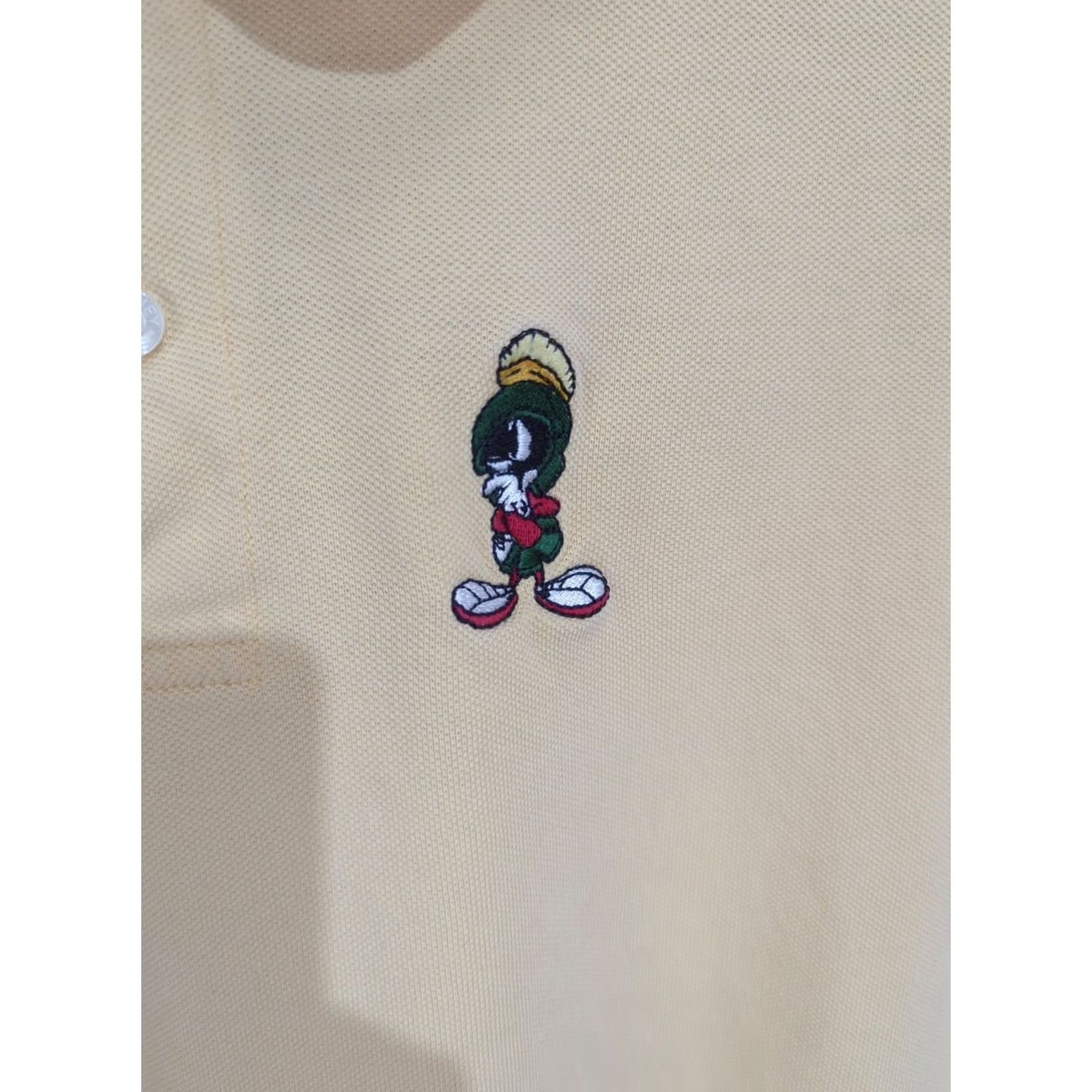 Vintage VINTAGE Warner Bros Polo Shirt XL Yellow Short Sleeve Embroidered Marvin the Martian Logo Golf Shirt Mens Regular XS? Size US XL / EU 56 / 4 - 6 Thumbnail