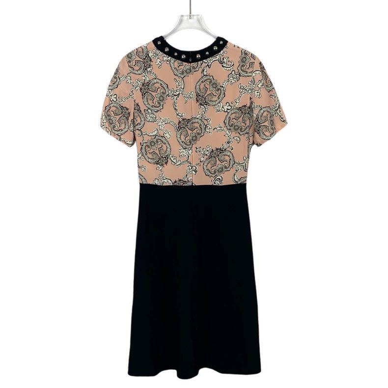 Louis Vuitton Louis Vuitton Color-block printed round neck mulberry silk Size XS / US 0-2 / IT 36-38 - 2 Thumbnail