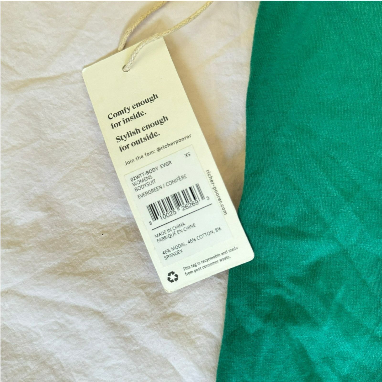 Richer Poorer NWT Richer Poorer Soft Stretch Bodysuit in Evergreen Size XS Size XS / US 0-2 / IT 36-38 - 3 Thumbnail
