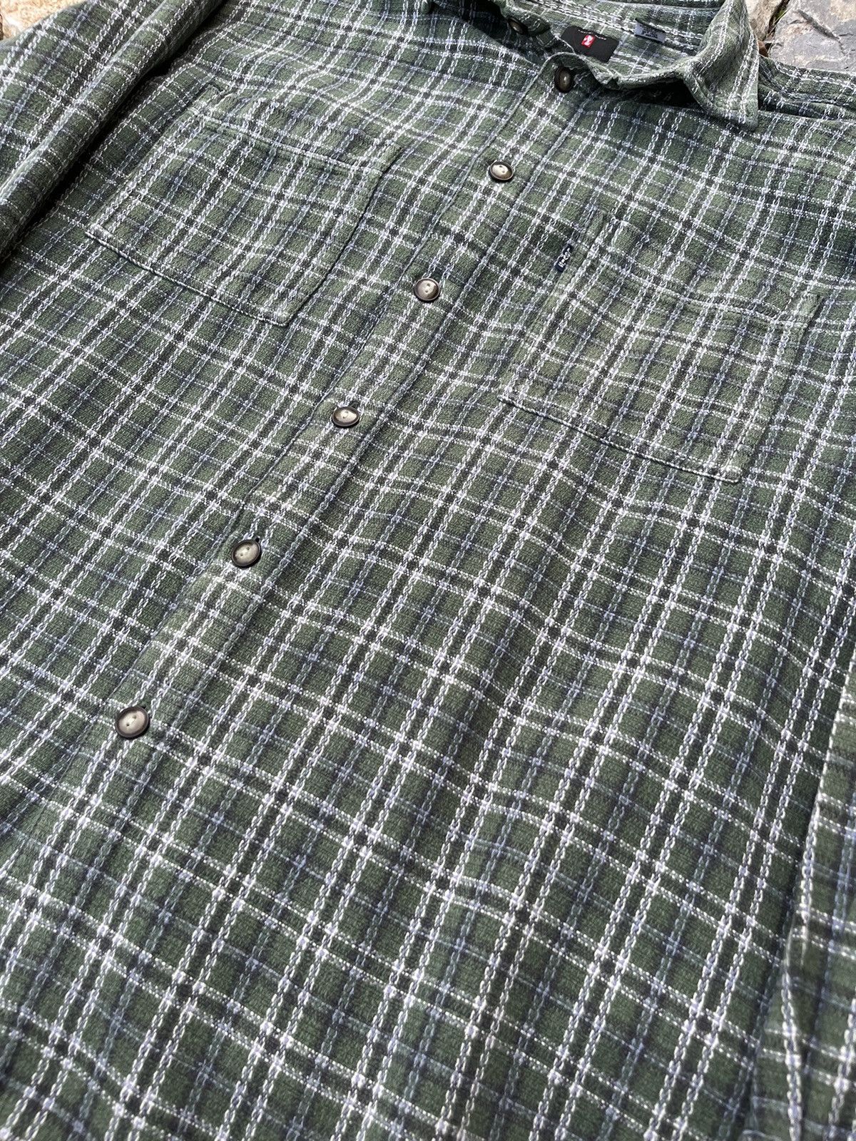 Levi's × Levi's Vintage Clothing × Vintage Vintage 90s Levi’s flannel plaid shirt knit checkered pocket Size US L / EU 52-54 / 3 - 7 Thumbnail