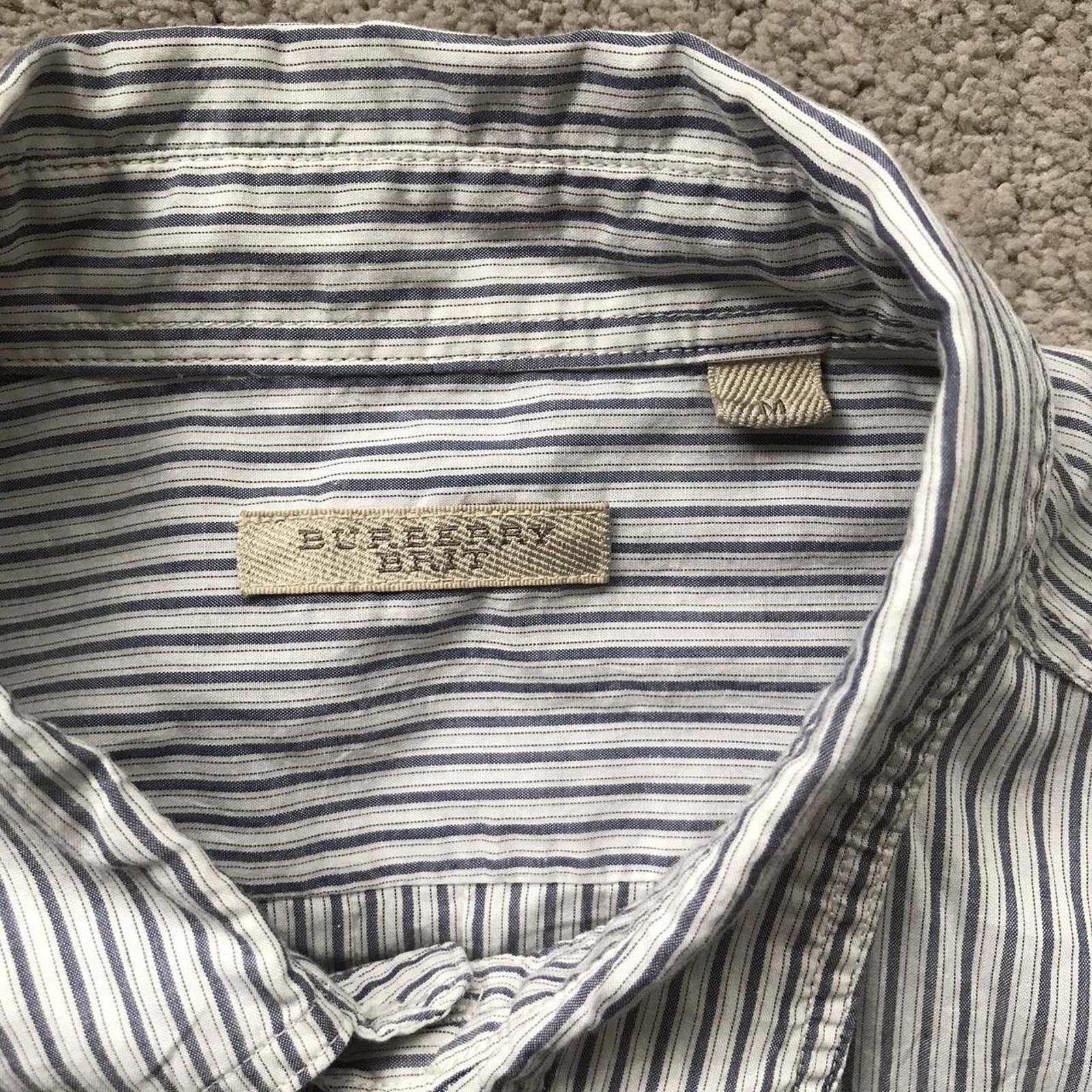 Burberry Burberry Asymmetric Striped Shirt Size US M / EU 48-50 / 2 - 4 Thumbnail