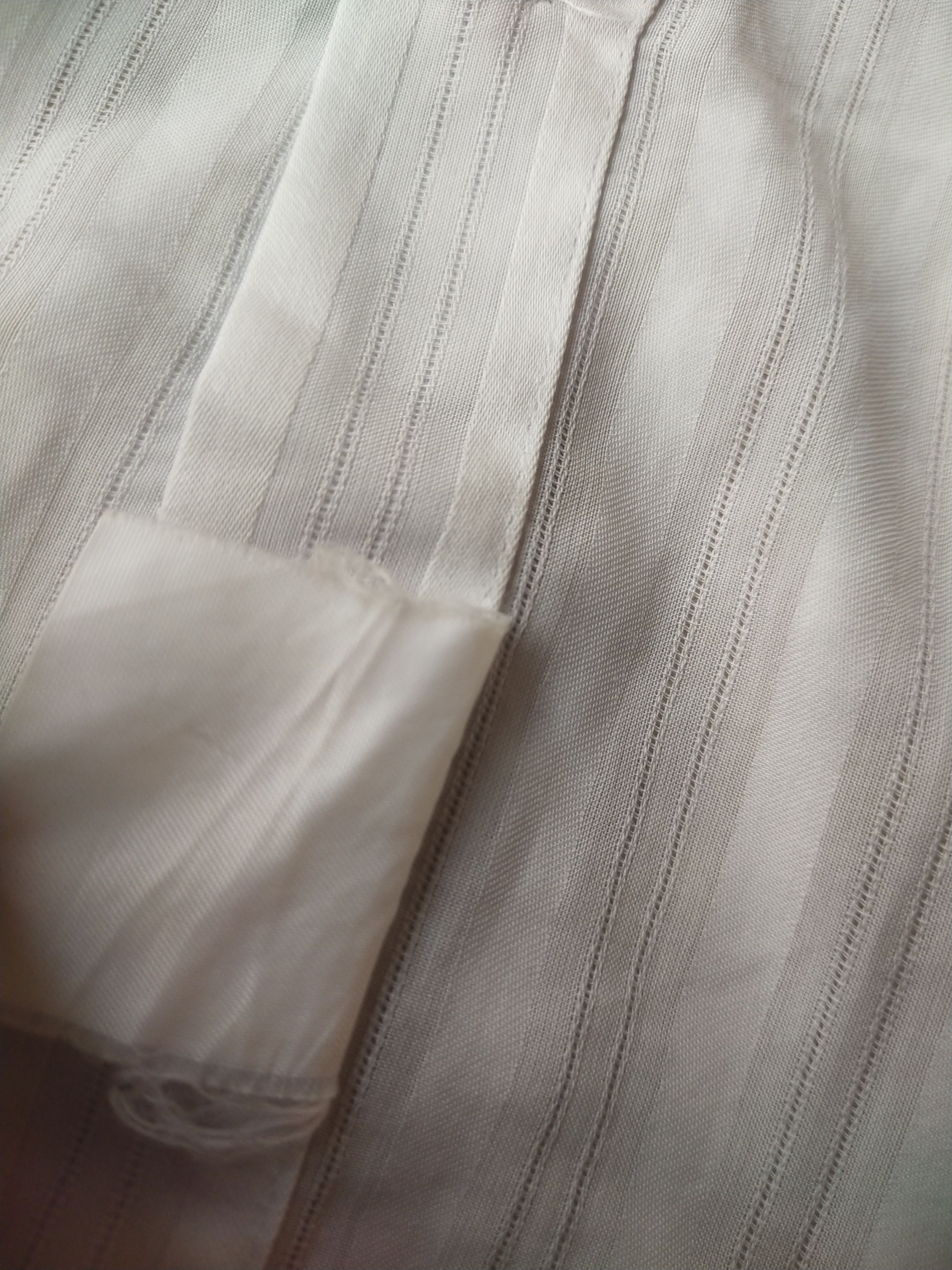 Nina Ricci Vintage Nina Ricci Paris Monogram Satin Stripe Dress Shirt Size XL / US 12-14 / IT 48-50 - 7 Thumbnail