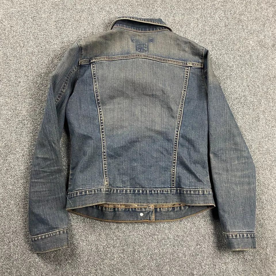 Gap × Vintage Vintage Gap Denim Jacket Womens Medium Acid Wash Y2K Trucker Size M / US 6-8 / IT 42-44 - 7 Thumbnail