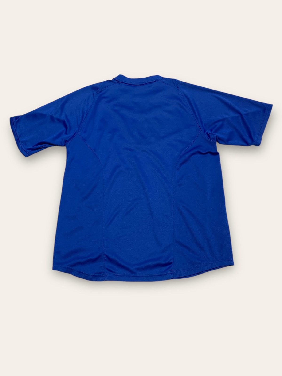 Nike 00s Vintage NIKE Team Big Logo Blue Polyester Tee Shirt Y2K Size US M / EU 48-50 / 2 - 7 Thumbnail