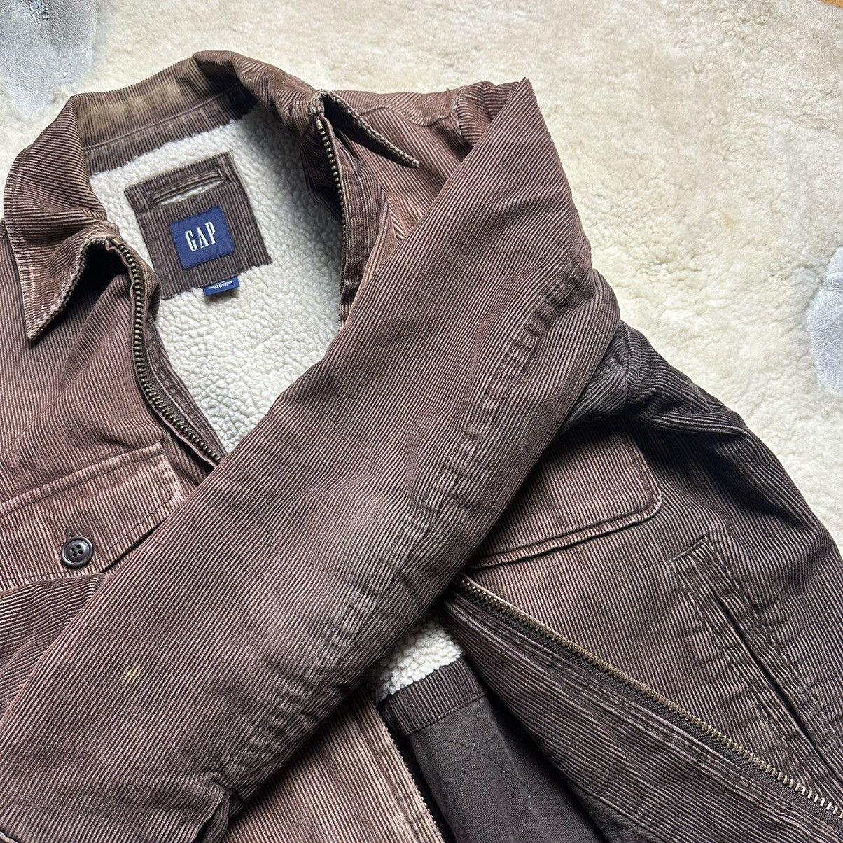 Gap × Vintage Vintage Gap Brown Curdoroy bomber jacket Size US S / EU 44-46 / 1 - 9 Thumbnail