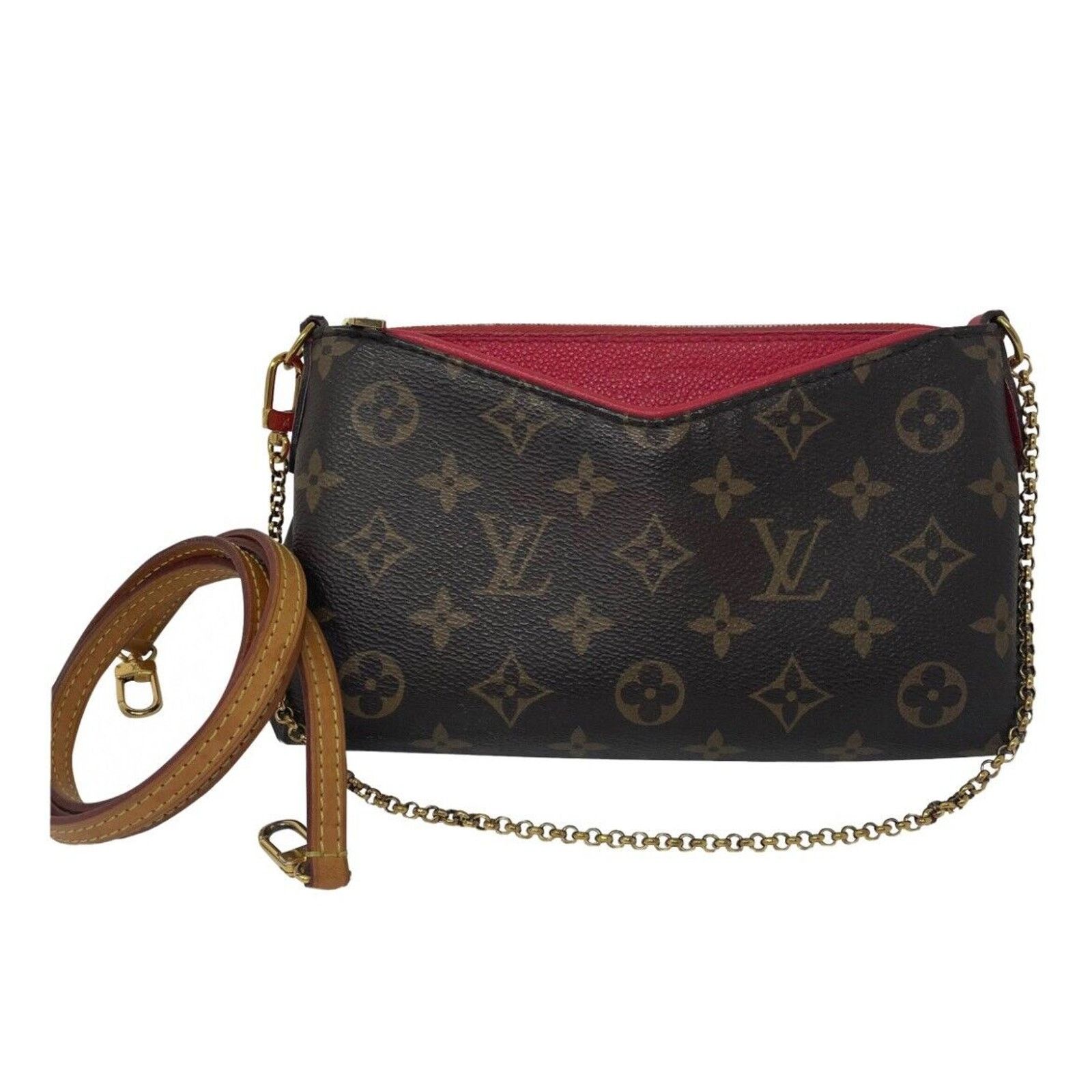 Louis Vuitton Louis Vuitton Pallas Clutch Brown Canvas Size ONE SIZE - 1 Thumbnail