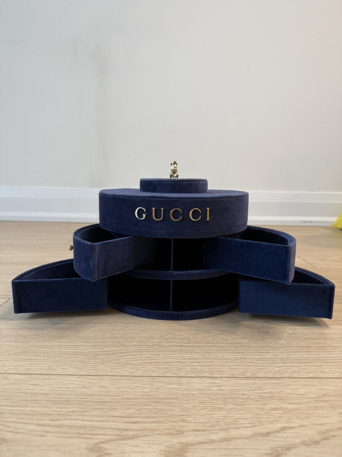 Gucci Gucci Mid Autumn Festival Velvet Navy Jewellery Box Size ONE SIZE - 3 Thumbnail